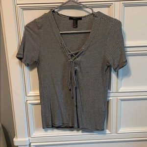 black and white small stripes forever 21